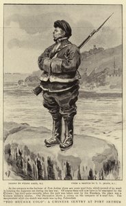 Troppo colore, una sentinella cinese a Port Arthur da Frank Dadd